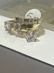 14k trio set wedding engagement