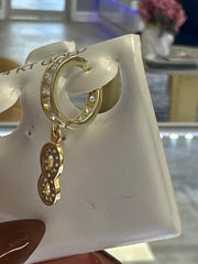 14k Baby and ladies infinity earring