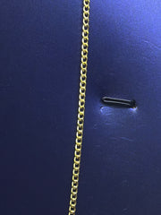 14k Necklace cuban style 22” hollow