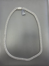 Silver moissante monaco necklace 11.58ct