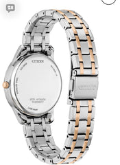 Citizen Ladies Eco Watch 36mm with Pink Marbled Dial - EM1216-55X