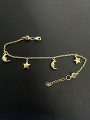 14k bracelet with charms 4.67g min star