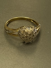 14k ring heart