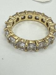 10k infinity ring with stones size 7