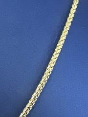 14k necklace solid gold Milano chain 20” long