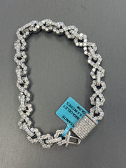 925 Silver 925 Bracelet silver and moissanite 16.02ct