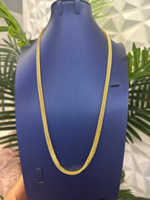 14k necklace yellow gold flat doble franco diamond cut 50.96g 26” on Sale oro sólido