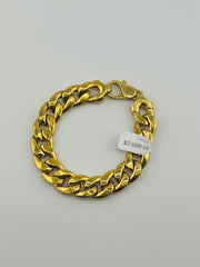 14k semisolid gold Cuban bracelet 8”