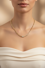 14k monaco necklace chocker 18” 4.55mm 10.34g