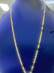 10k Milano Necklace 3.8mm necklace 24”