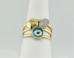 14k eye ring size 8