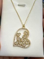 14k Necklace heart