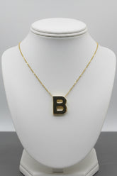 14k letter B necklace 2.7g