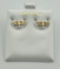 14k Baby and ladies dragonfly earring