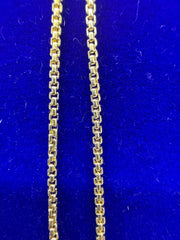 14k Necklace rolo franco chain 16” 1.6mm