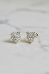 10k heart Diamond Earring 0.15ct