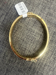 14k yellow bangle bracelet 8g 6” for petite or kids 16.6”