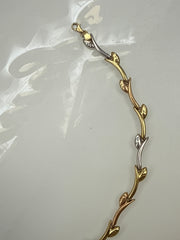 14k Leafy bracelet 3 color
