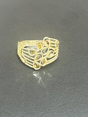 14k gold ring ladies leaves