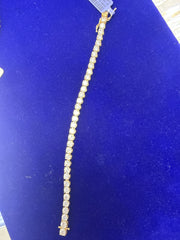 14k Bracelet yellow gold 13.00Ct diamond tennis