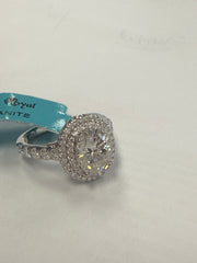 925 Sterling Silver Moissanite Ring 3.44ct