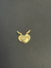 14k Breakable heart pendant