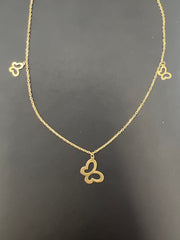14k butterfly necklace