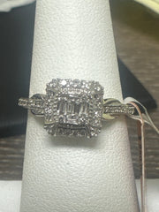 14k Diamond Engagement ring natural diamond