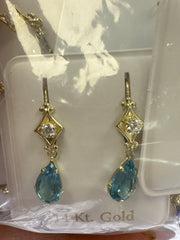 14k long earing ladies