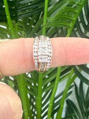 14k Rose gold diamond ring