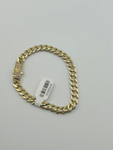 14k Monaco bracelet plain 7mm 8”