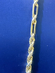 10k Milano Necklace 3.8mm necklace 24”
