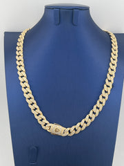 14k monaco choker with stones 24”