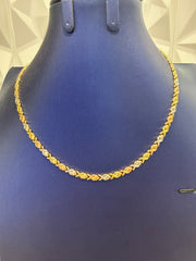 14k necklace shoker kiss and huggs 3 color