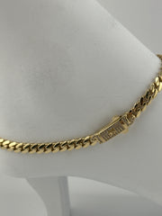 14k Anklet Monaco style bracelet for ankle