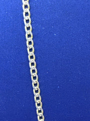 14k Necklace cuban style 22” hollow 2 tones