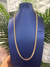14k necklace rose gold flat doble franco diamond cut 49g 26” on Sale oro rosa