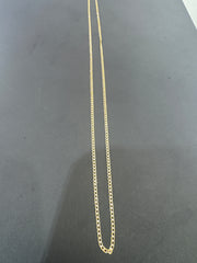 14k Necklace Cuban yellow 18” solid