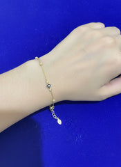 14k ladies star bracelet