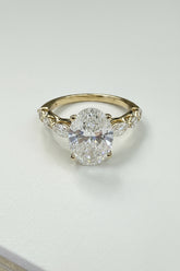 14k solitaire ring LADIES ENGAGEMENT RING 1 CT OVAL DIAMOND yellow gold