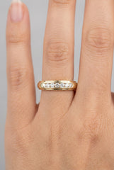 10k gold 0.15ct diamond ring engagement band