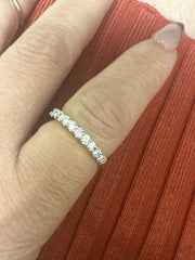 14k Diamond Engagement ring natural diamond band