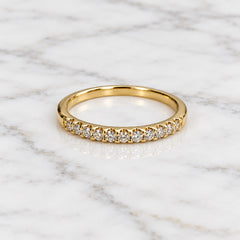 14k LADIES ring BAND 0.33ct ROUND lab diamond
