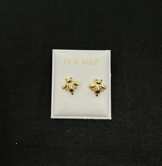 14k Baby and ladies bee abeja earring