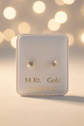 14k diamond studs earrings 0.50ct