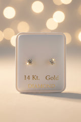 14k diamond studs earrings 0.20ct