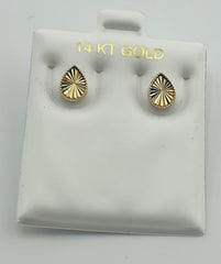 14k Baby and ladies tear drop earring