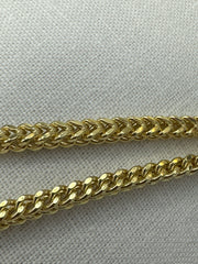 10k franco necklace chain 24”