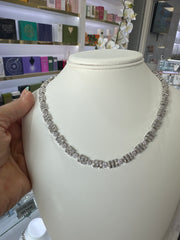 Silver 925 necklace tennis chain size 16”