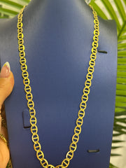 14k Necklace gucci style diamond cut 24” 28.4 g 7.5g